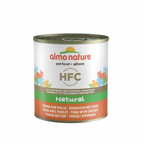 Almo Nature Classic Adult Cat Chicken & Tuna влажный корм для кошек, с курицей и тунцом, кусочки в бульоне, в консервах - 280 г