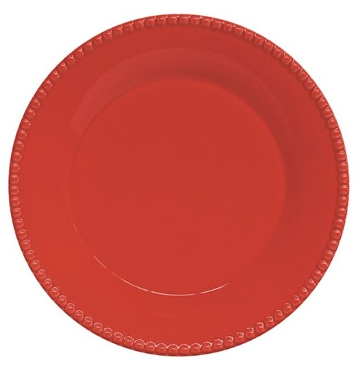 Тарелка закусочная Tiffany, красная, 19 см