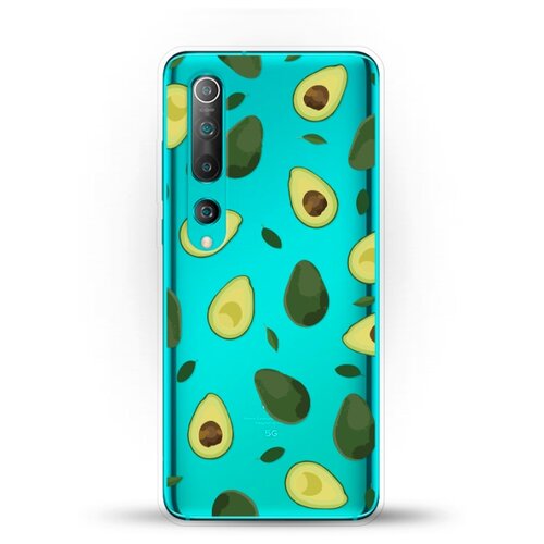 фото Силиконовый чехол узор из авокадо на xiaomi mi 10 pro andy & paul