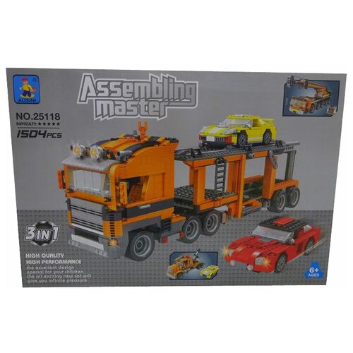 Конструктор Ausini Мастер сборки 25118 Автовоз, 1504 дет.