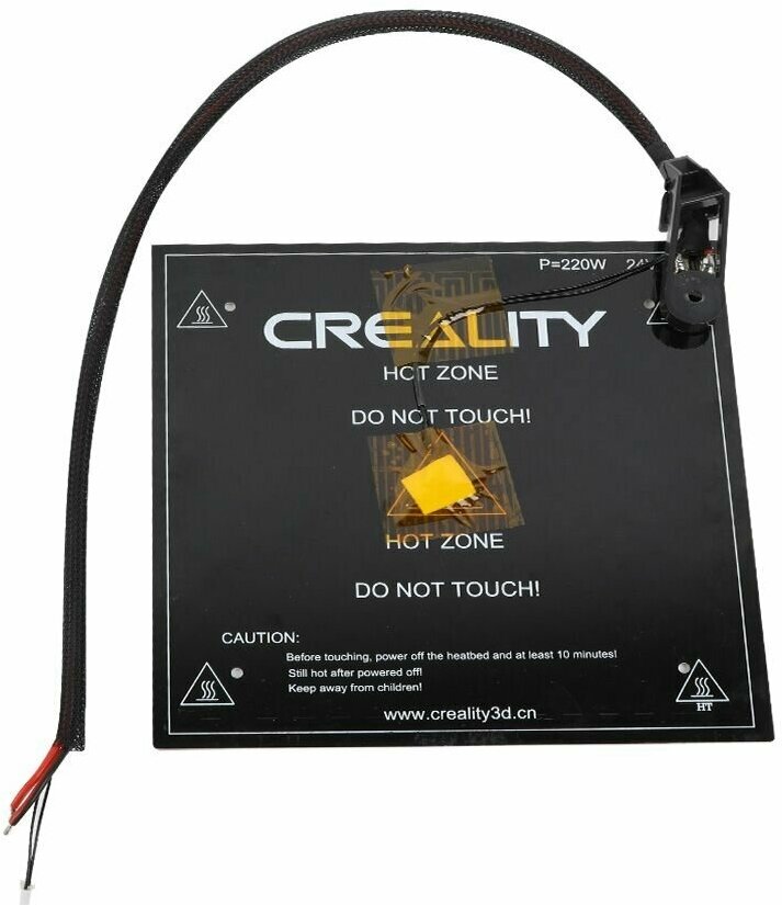 Нагревательный стол 235*235*3mm 24v для 3D принтера Creality Ender 3 3pro V2