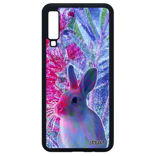 фото Чехол для galaxy a7 2018, "кролик" животное шиншилла utaupia