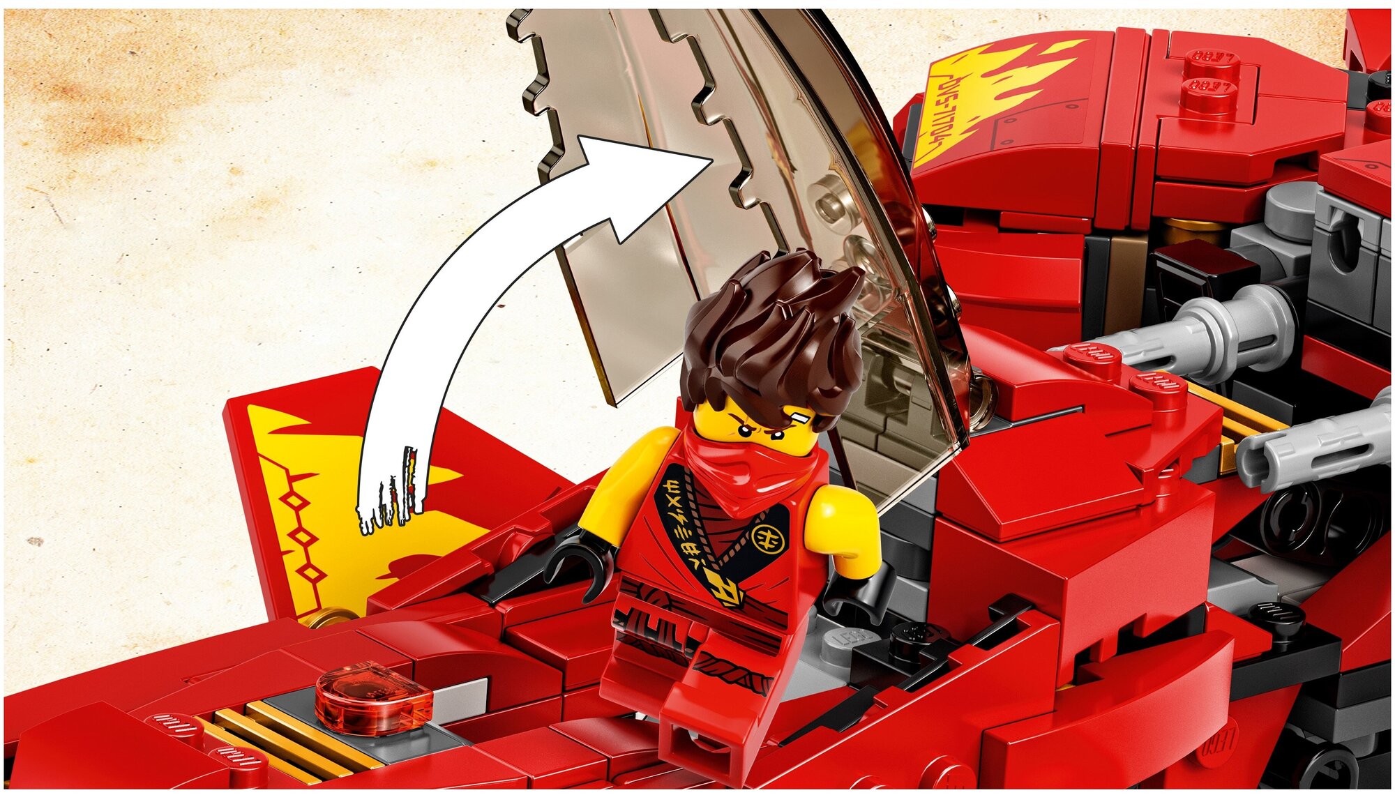 Конструктор LEGO Ninjago Истребитель Кая, 513 деталей (71704) - фото №7