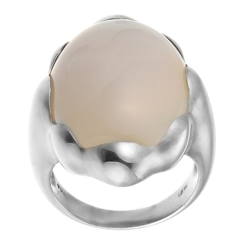 фото Element47 кольцо из серебра 925 пробы с агатом nri223_eg_sag_wg, размер 16.75