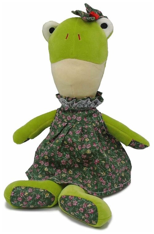 Мягкая игрушка UNAKY Soft toy Лягушка Тося, 14 см, зелёный