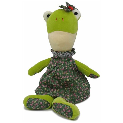 Мягкая игрушка UNAKY Soft toy Лягушка Тося, 14 см, зеленый