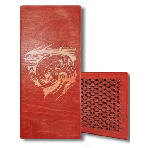 фото Доска садху с динамическими гвоздями, космос - 232 шаг 10мм красная goodwood