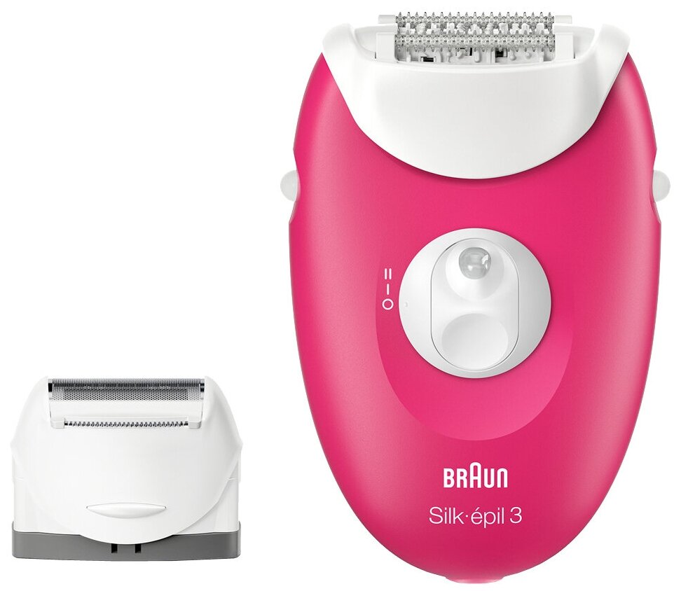 Эпилятор Braun 3410 Silk-epil 3 Legs & body розовый