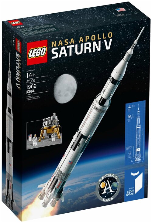 LEGO Ideas 21309 Сатурн-5, 1969 дет.