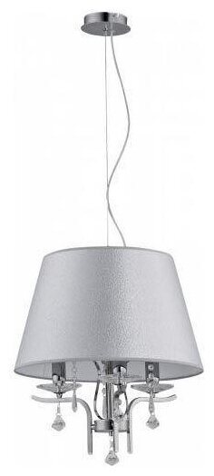 Потолочный светильник Alfa Aisha 1011, E14, 120 Вт, кол-во ламп: 3 шт., цвет: хром