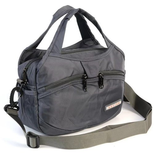 Маленькая спортивная текстильная сумка 20812 Грей (130233)