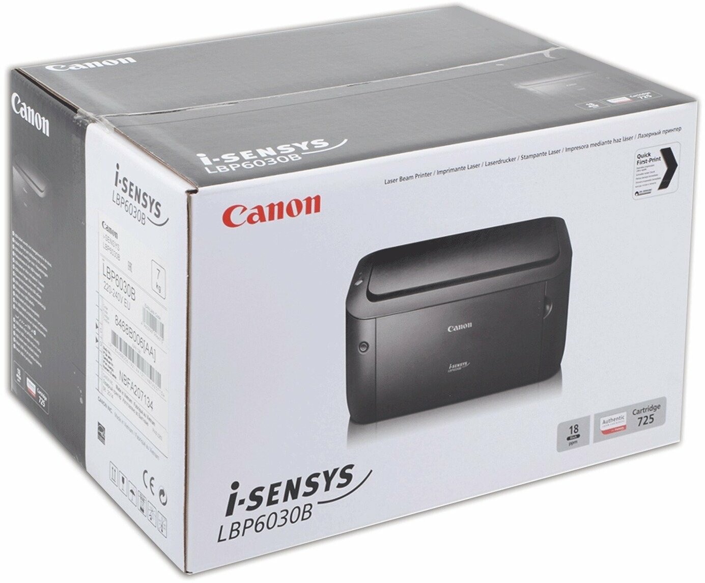 Принтер лазерный Canon i-SENSYS LBP6030B ч/б A4