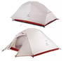 Палатка туристическая / Naturehike Cloud Up 3 20D Light Grey With Skirt/Red /палатка для туризма, треккинга, кемпинга