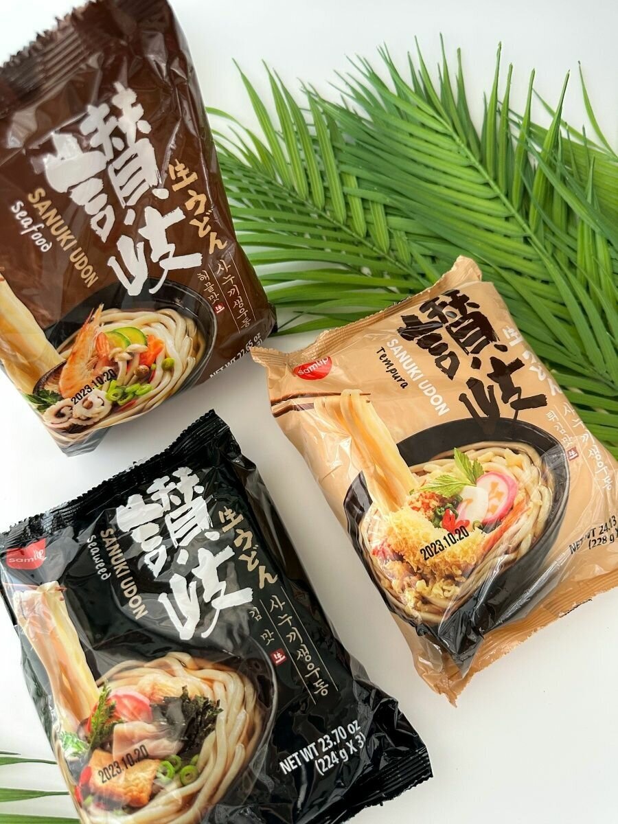 Корейская лапша удон Sanuki Udon Tempura Темпура - фотография № 8