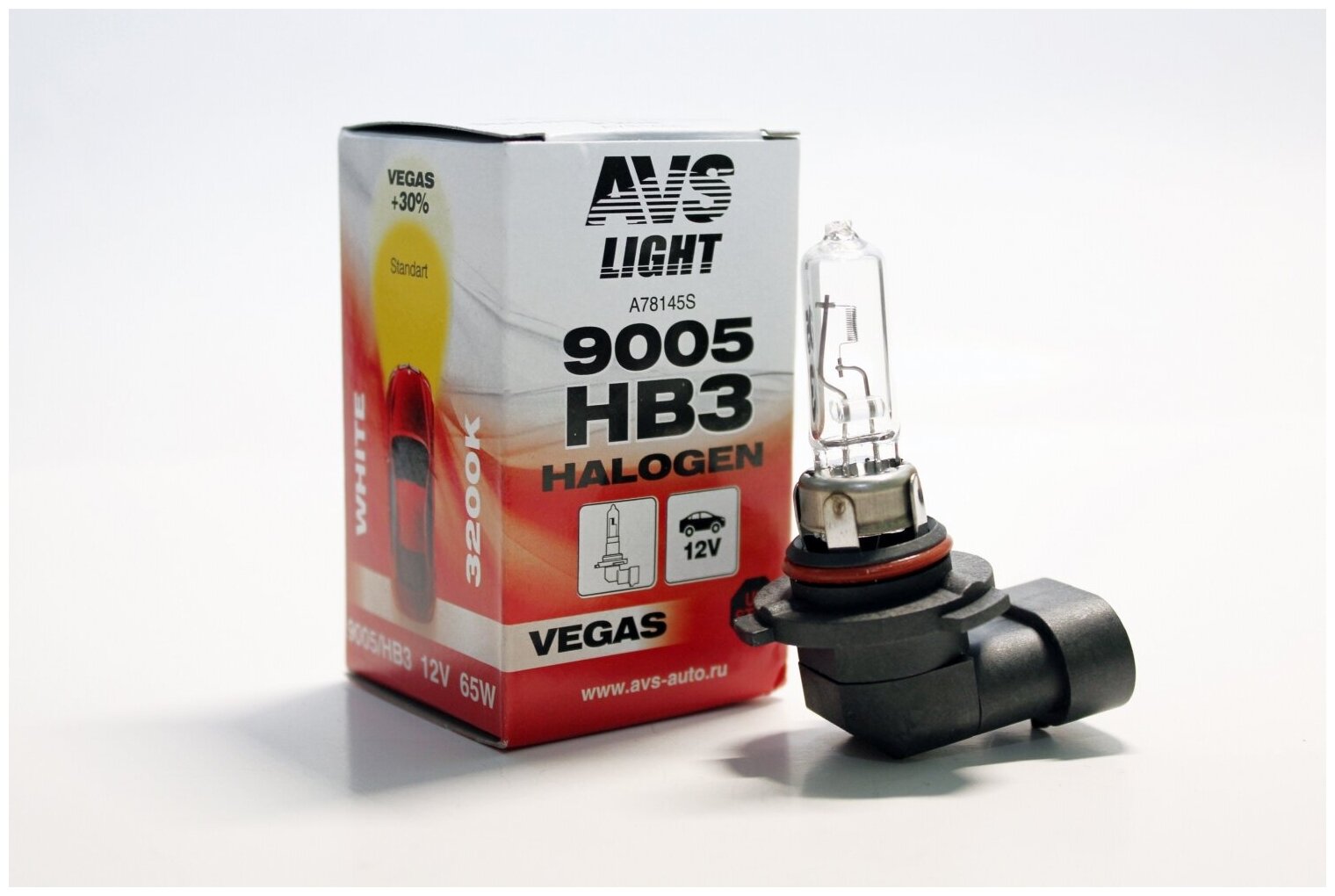 Галогенная лампа AVS Vegas HB3/9005.12V.60W.1шт.