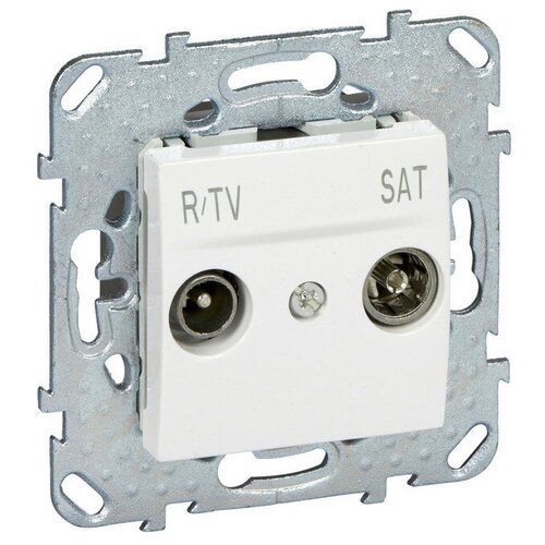 UNICA розетка R-TV/ SAT, проходная, белый, SCHNEIDER ELECTRIC MGU545618ZD (1 шт.)