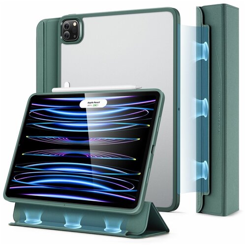 Чехол книжка ESR Ascend Hybrid Case для iPad Pro 11 (2022/2021) - Forest Green, зеленый