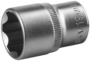 ЗУБР SUPER LOCK, 1/2″, 19 мм, торцовая головка (27725-19)