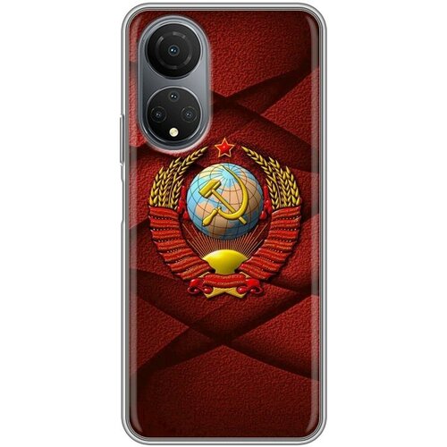 Дизайнерский силиконовый чехол для Хуавей Хонор Х7 / Huawei Honor X7 Герб СССР силиконовый чехол на honor x7 хонор х7 с 3d принтом shiba прозрачный