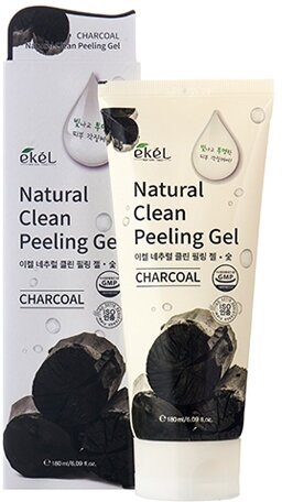 EKEL Natural Clean peeling gel Charcoal Пилинг-скатка с древесным углем