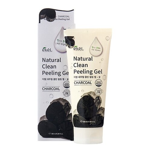 EKEL Natural Clean peeling gel Charcoal Пилинг-скатка с древесным углем