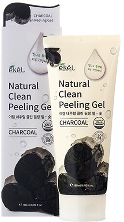 EKEL Natural Clean peeling gel Charcoal Пилинг-скатка с экстрактом древесного угля