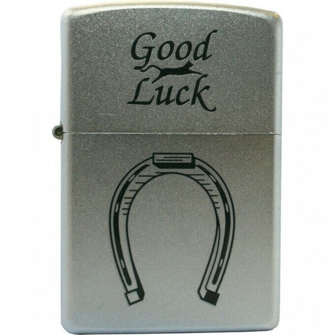 Зажигалка ZIPPO Horse Shoe Satin Chrome - фотография № 6