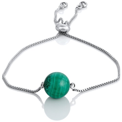 Браслет L'attrice, малахит, зеленый женский дизайнерский браслет на руку с натуральным малахитом