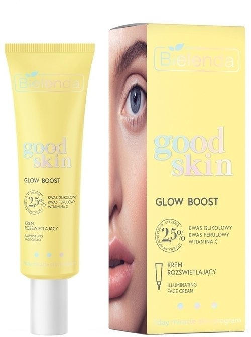 BIELENDA GOOD SKIN GLOW BOOST Осветляющий крем с гликолевой кислотой, вит. С и феруловой кислотой 50мл