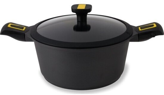 фото Кастрюля ZANUSSI из алюминия Assisi с крышкой и съемной ручкой 24 см (ZCA41446LF)