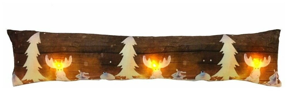 Светящаяся подушка 3 тёплых белых LED-огня, 77 см, батарейки, Peha Magic