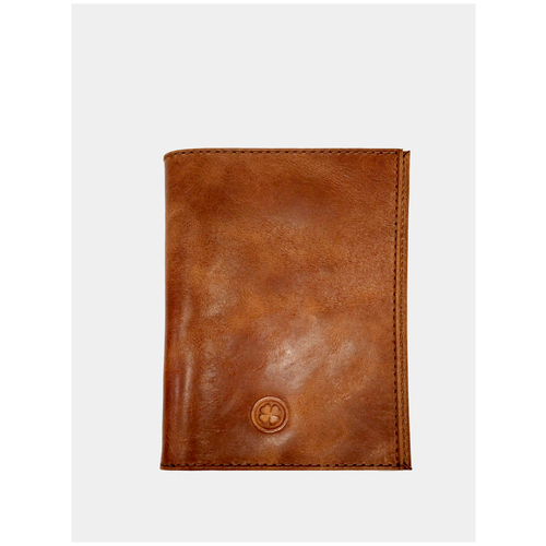 Обложка для паспорта LuckyClovery, коричневый