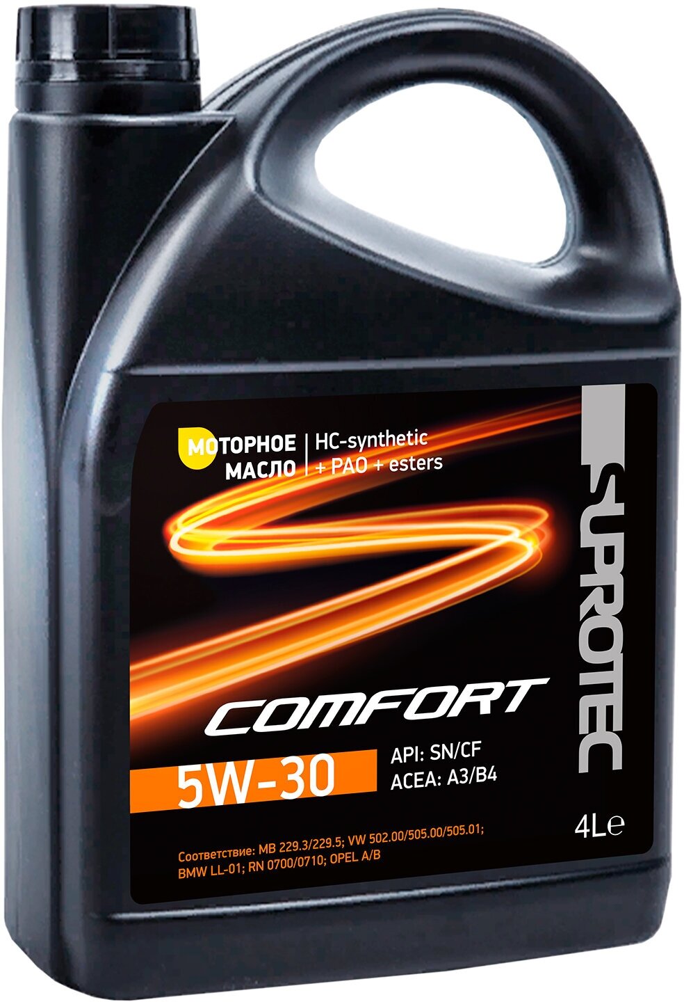 Масло моторное синтетическое Suprotec Comfort 5w-30. 4л
