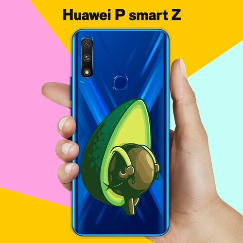 Силиконовый чехол Рюкзак-авокадо на Huawei P smart Z силиконовый чехол авокадо из авокадо на huawei p smart 2019