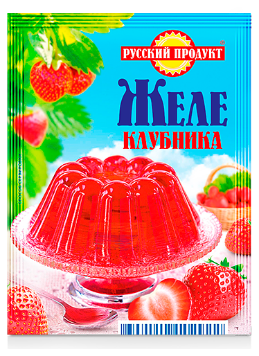 Желе Русский продукт Вкус клубники пак 50г