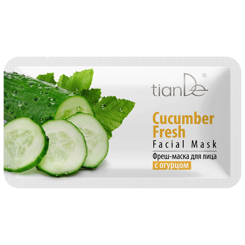 TianDe Фреш-маска Cucumber Fresh Facial Mask, 20 г, 30 мл