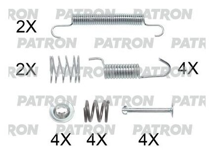 Комплект Монтажный Тормозных Колодок PATRON арт. PSRK0235