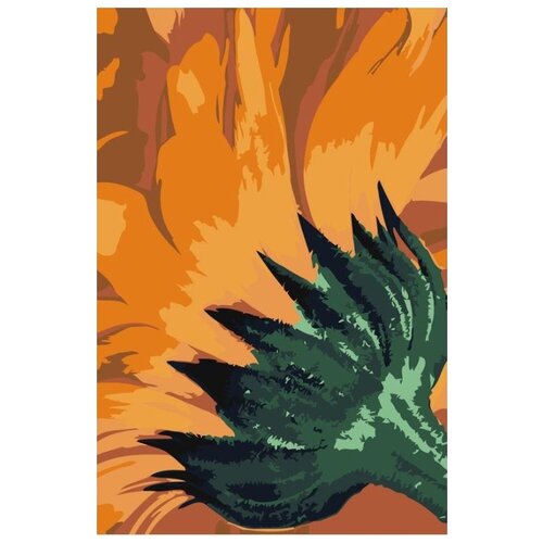 Картина по номерам Огненный цветок, 40x60 см огненный лист