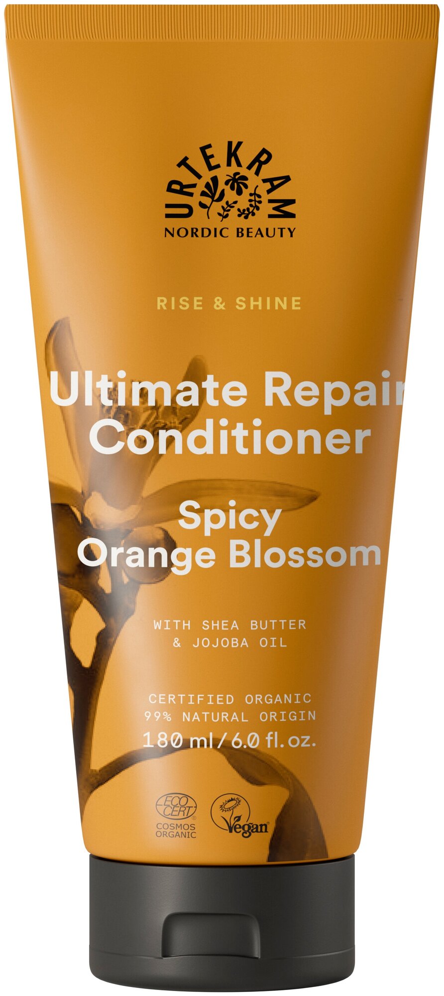 Кондиционер для максимального восстановления волос «Пряный цветок апельсина», натуральный, органический, Urtekram, 180 мл