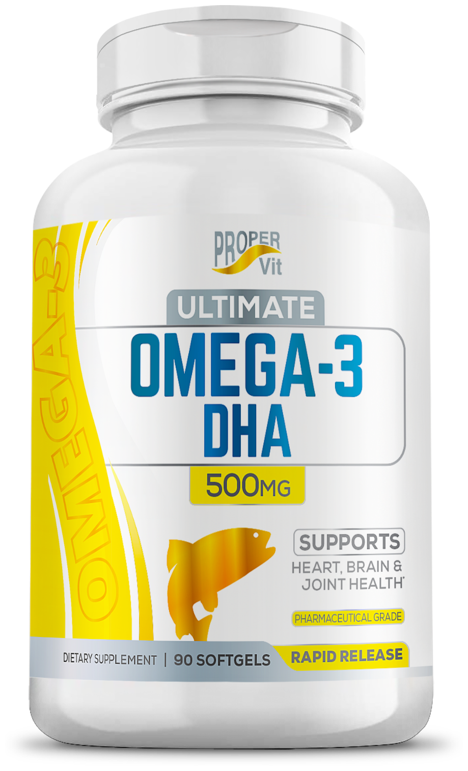 Омега-3 рыбий жир DHA 500 мг Proper Vit 90 капсул