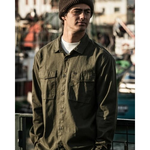 фото Рубашка billabong, размер l, коричневый