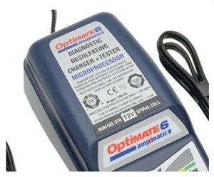 OptiMate 6 Ampmatic Diagnostic Desulphating Battery Charger & Tester, TecMate