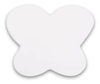 TNL Professional Силиконовый коврик для дизайна ногтей Бабочка белый