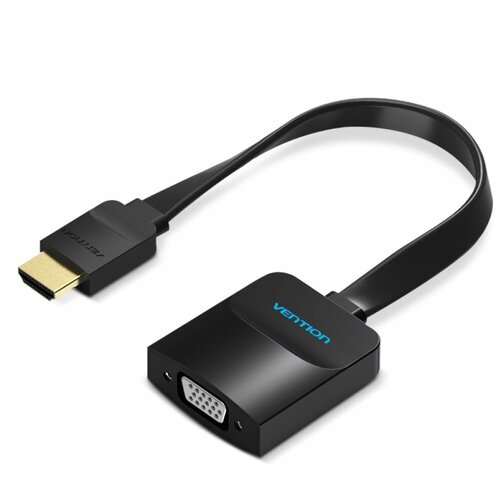 Переходник с HDMI на VGA + аудио кабель конвертер Vention для устройств длиной 15 см арт. ACKBB