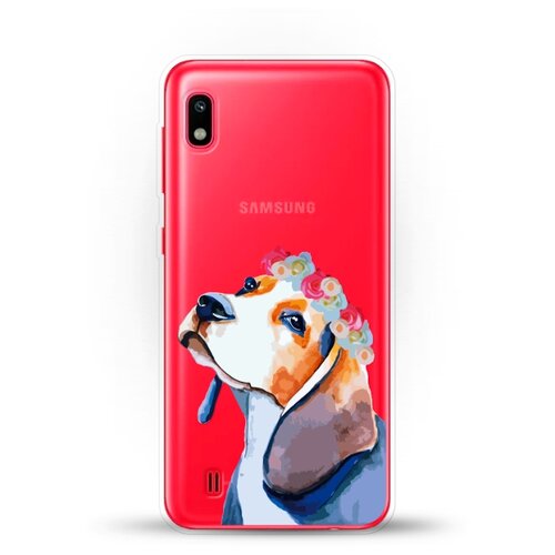 фото Силиконовый чехол бигль на samsung galaxy a10 andy & paul