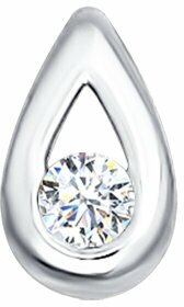Подвеска Diamant online, белое золото, 585 проба, бриллиант