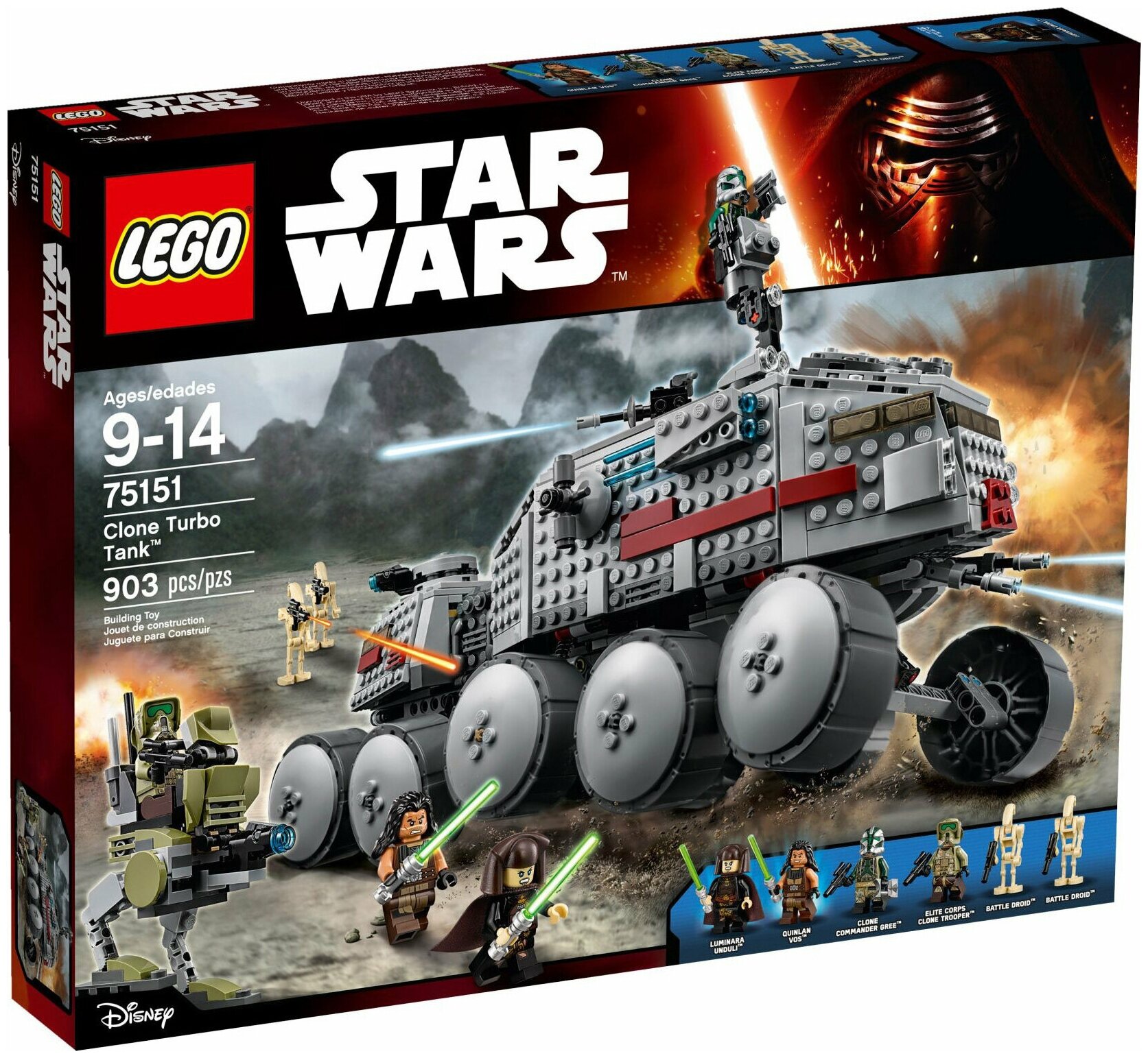 Конструктор LEGO Star Wars 75151 Турботанк клонов, 903 дет.