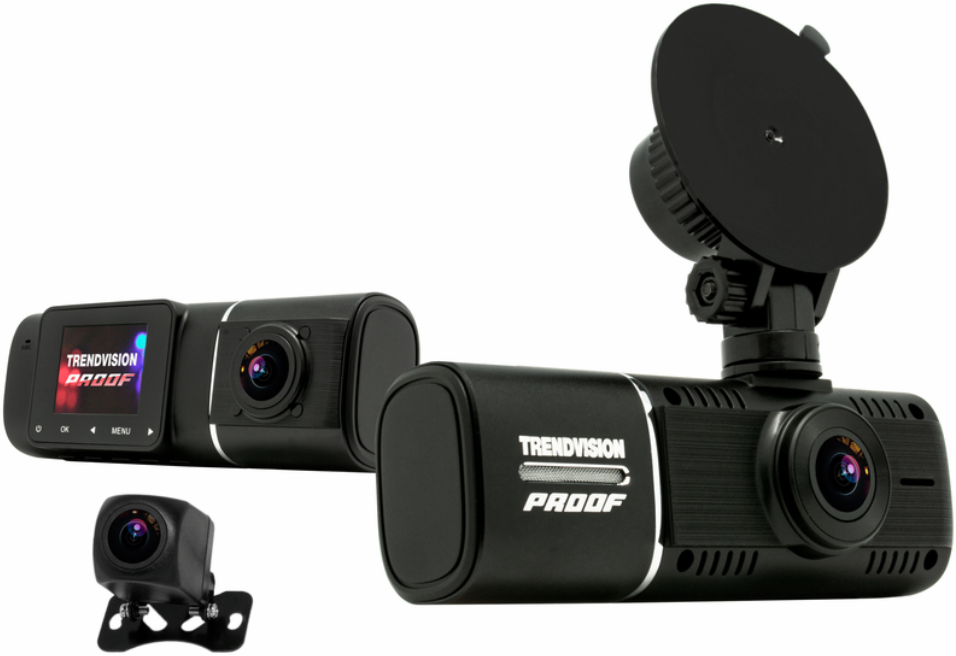 Видеорегистратор TrendVision Proof PRO 3CH TVP3CHG с тремя камерами FullHD+HD+HD