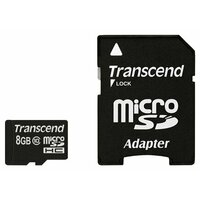 Карта памяти Transcend microSDHC 8 ГБ Class 10, UHS-I