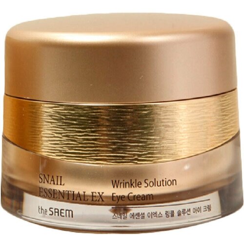 The Saem Антивозрастной крем для глаз с муцином улитки Snail Essential EX Wrinkle Solution Eye Cream 30 мл